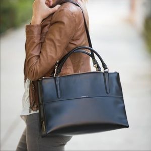 NWOT Coach Borough pebble leather bag